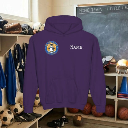 Custom Team Youth Pull Over Hoodie – Right Chest Logo & Name (Gildan Heavy Blend)