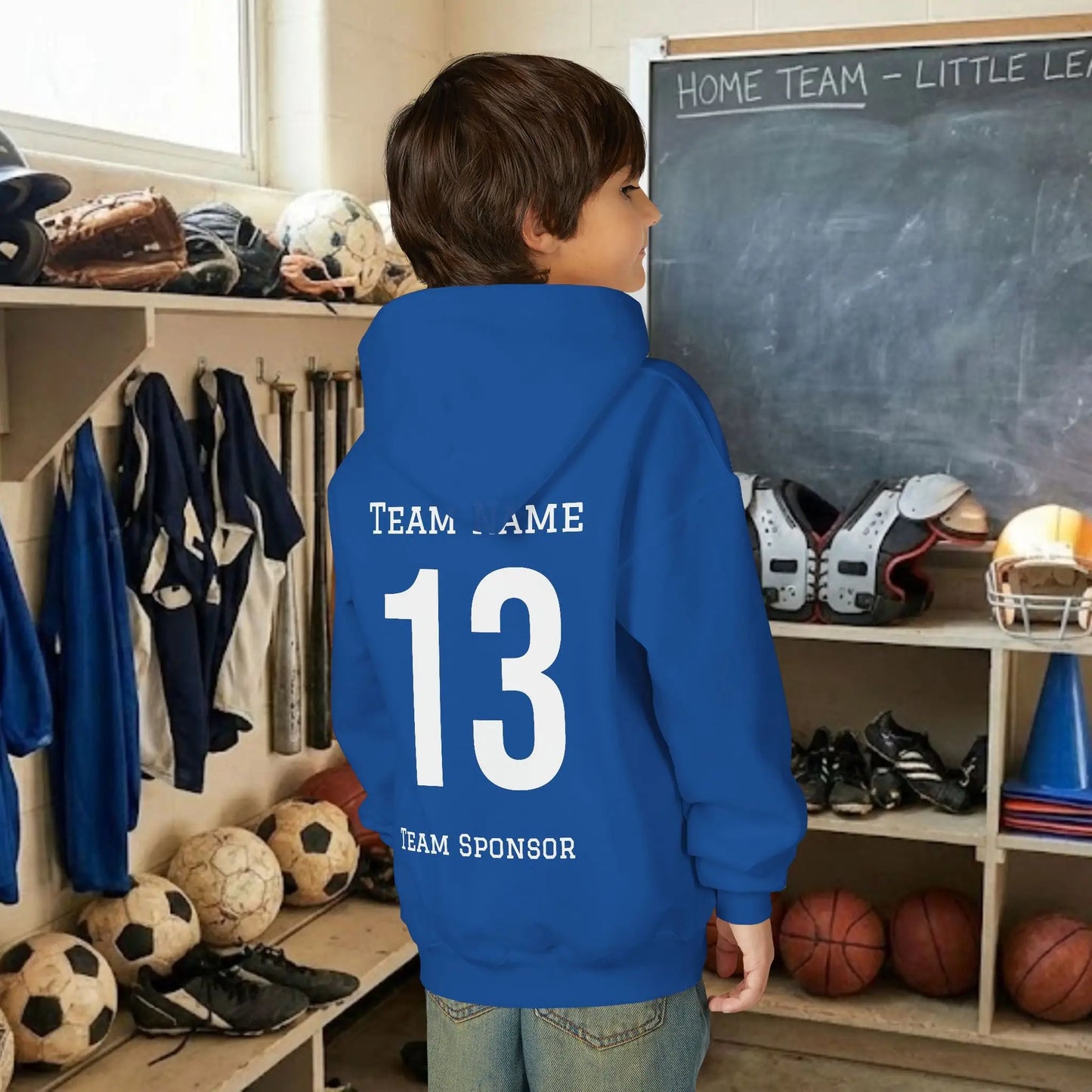 Custom Team Youth Pull Over Hoodie – Right Chest Logo & Name (Gildan Heavy Blend)