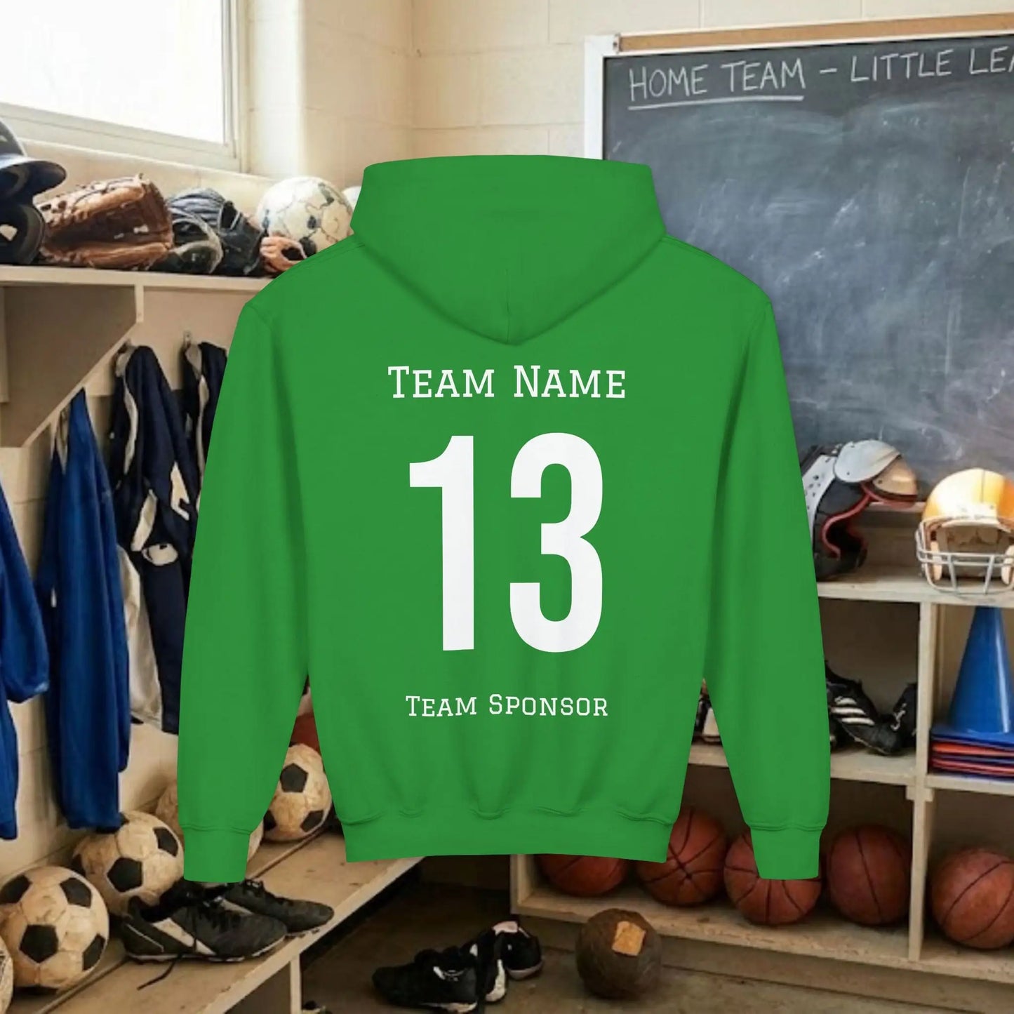 Custom Team Youth Pull Over Hoodie – Right Chest Logo & Name (Gildan Heavy Blend)