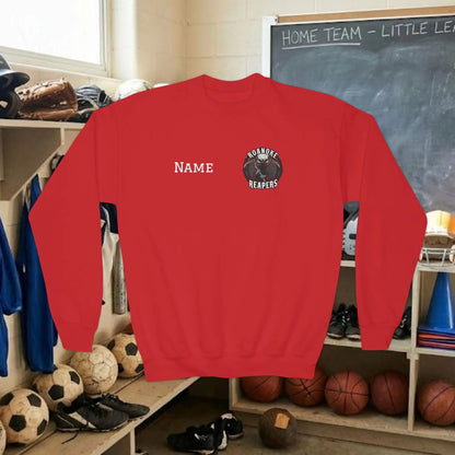 Custom Team Youth Sweatshirt – Left Chest Logo & Name (Gildan Heavy Blend)