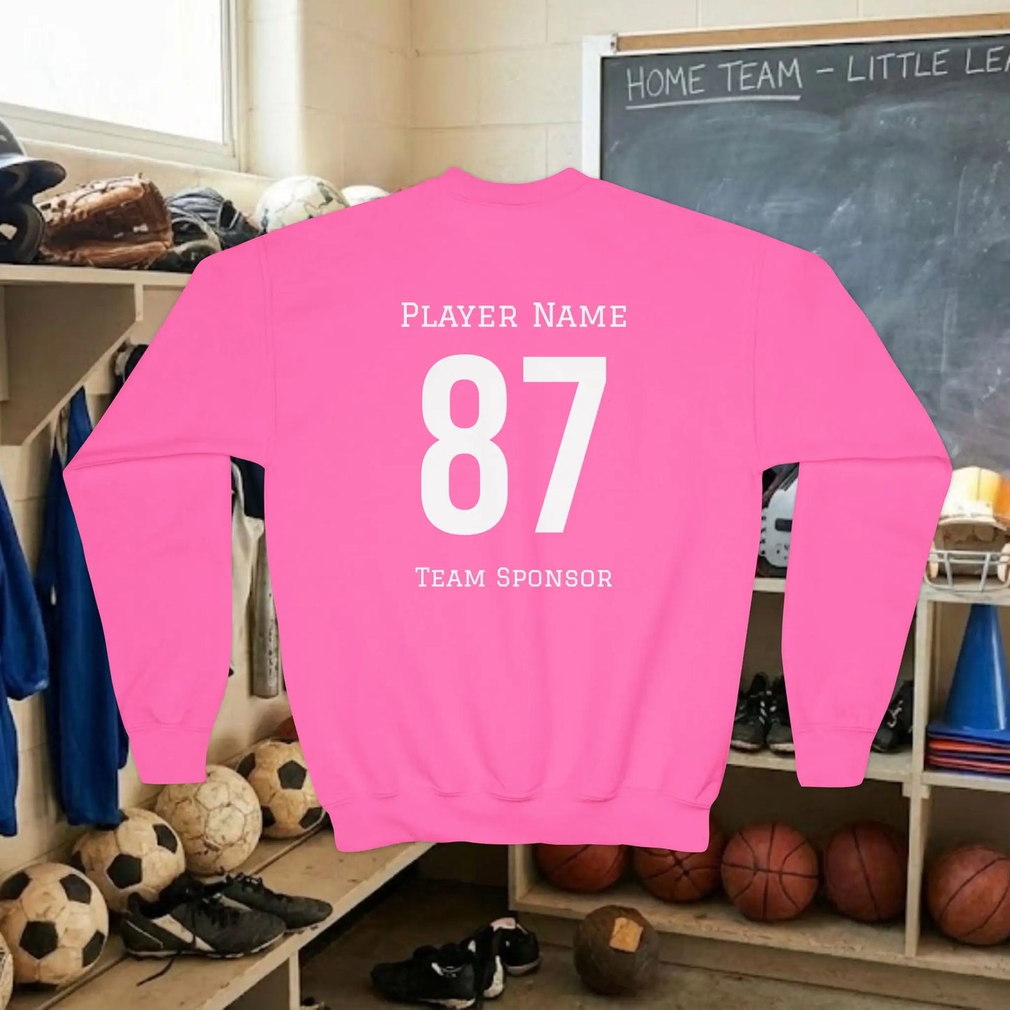 Custom Team Youth Sweatshirt – Left Chest Logo & Name (Gildan Heavy Blend)