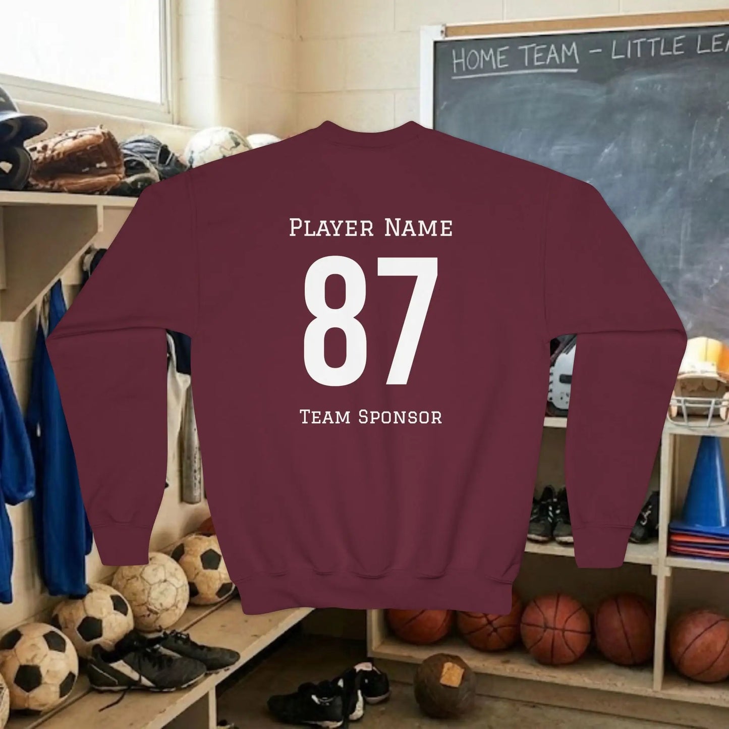 Custom Team Youth Sweatshirt – Left Chest Logo & Name (Gildan Heavy Blend)