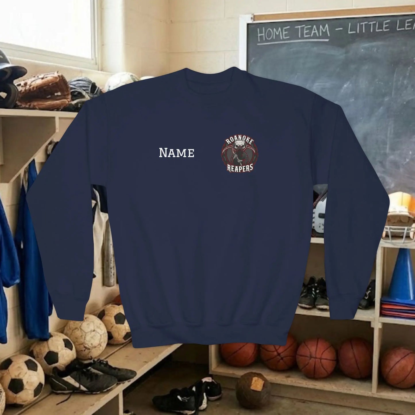 Custom Team Youth Sweatshirt – Left Chest Logo & Name (Gildan Heavy Blend)