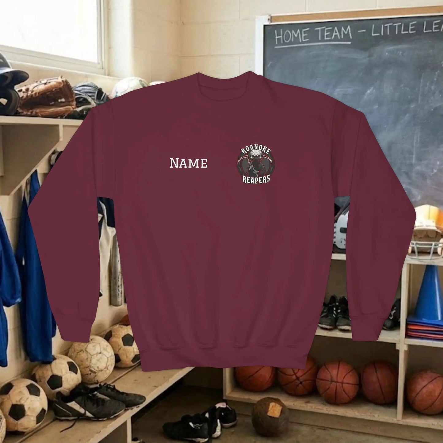 Custom Team Youth Sweatshirt – Left Chest Logo & Name (Gildan Heavy Blend)