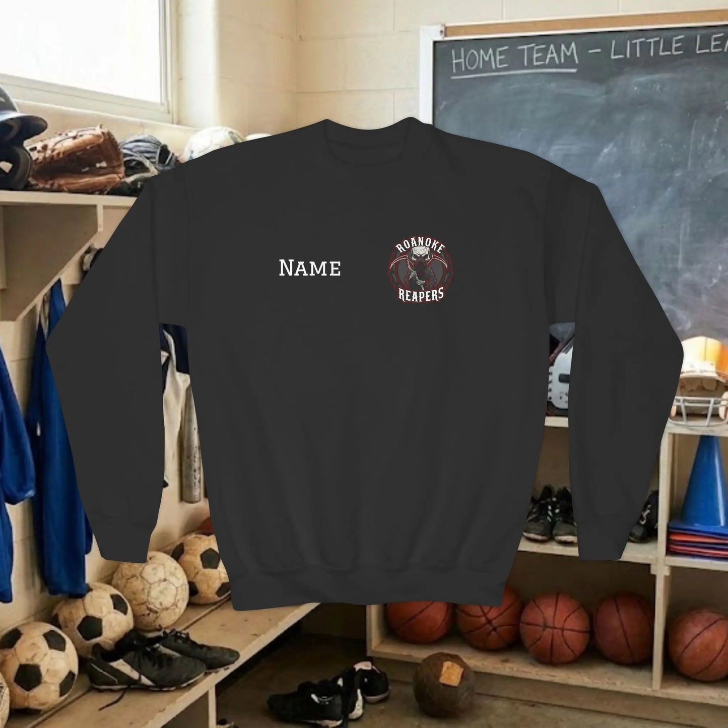 Custom Team Youth Sweatshirt – Left Chest Logo & Name (Gildan Heavy Blend)