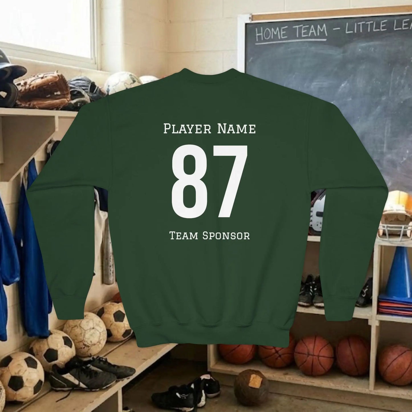 Custom Team Youth Sweatshirt – Left Chest Logo & Name (Gildan Heavy Blend)