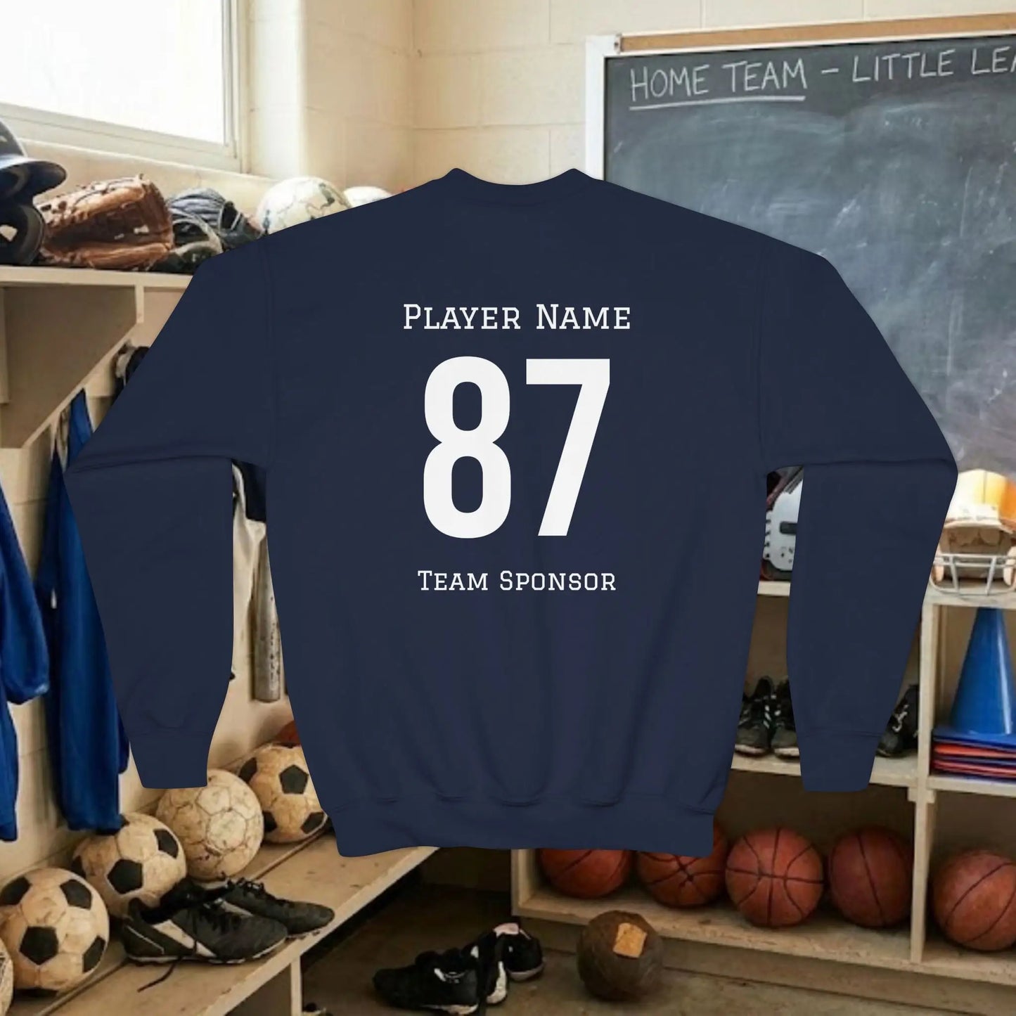 Custom Team Youth Sweatshirt – Left Chest Logo & Name (Gildan Heavy Blend)