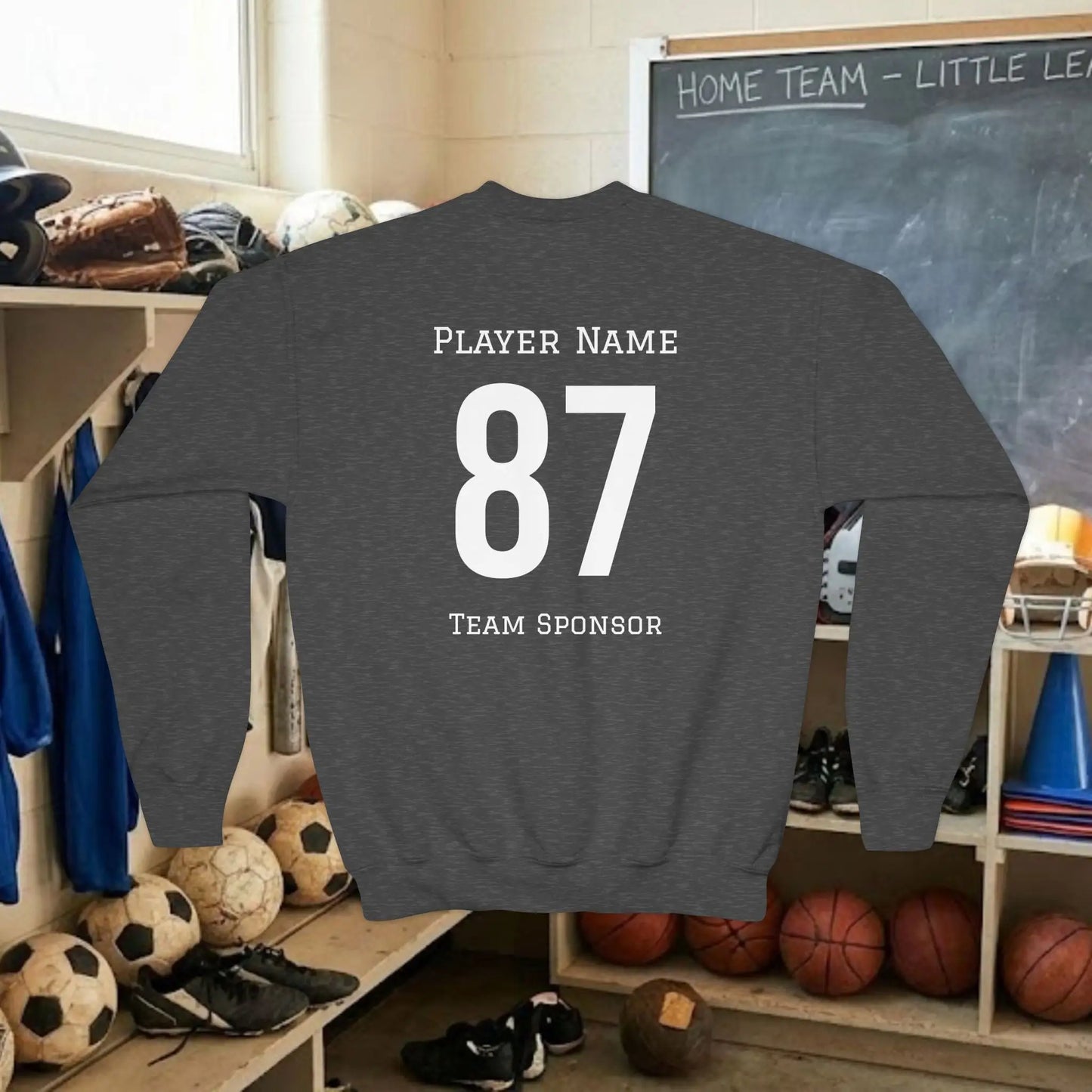 Custom Team Youth Sweatshirt – Left Chest Logo & Name (Gildan Heavy Blend)
