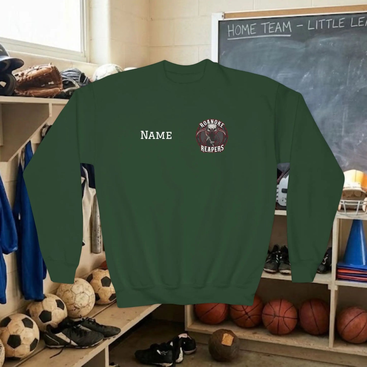 Custom Team Youth Sweatshirt – Left Chest Logo & Name (Gildan Heavy Blend)