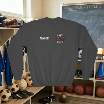 Custom Team Youth Sweatshirt – Left Chest Logo & Name (Gildan Heavy Blend)