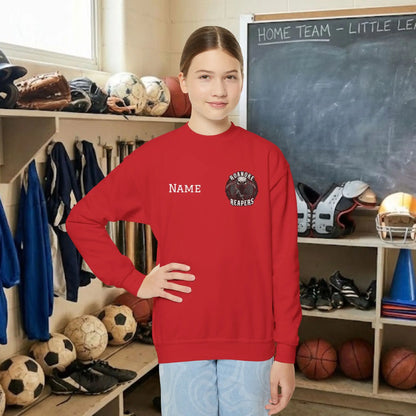 Custom Team Youth Sweatshirt – Left Chest Logo & Name (Gildan Heavy Blend)