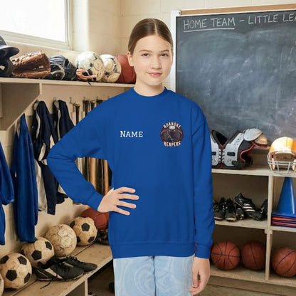 Custom Team Youth Sweatshirt – Left Chest Logo & Name (Gildan Heavy Blend)
