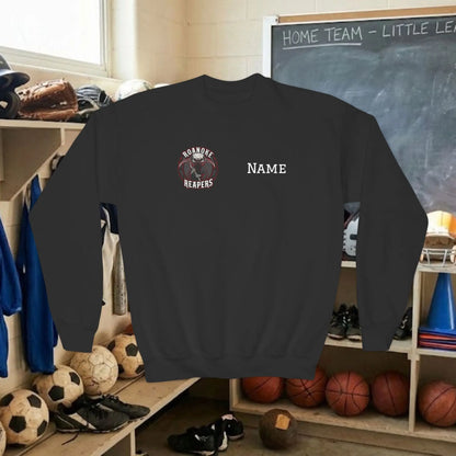 Custom Team Youth Sweatshirt – Right Chest Logo & Name (Gildan Heavy Blend)
