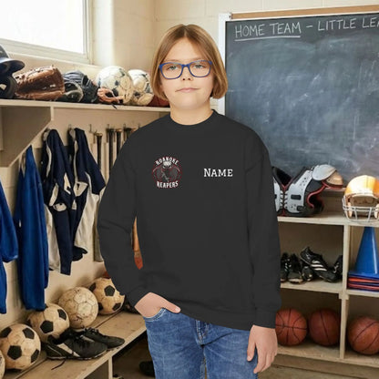 Custom Team Youth Sweatshirt – Right Chest Logo & Name (Gildan Heavy Blend)