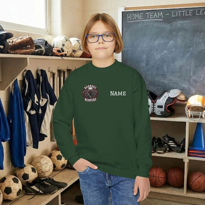 Custom Team Youth Sweatshirt – Right Chest Logo & Name (Gildan Heavy Blend)