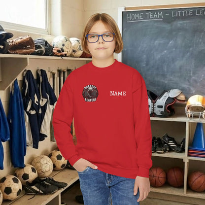 Custom Team Youth Sweatshirt – Right Chest Logo & Name (Gildan Heavy Blend)