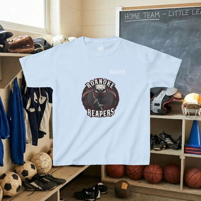 Custom Team Youth T-Shirt – Center Chest Team Logo & Name (DryBlend)