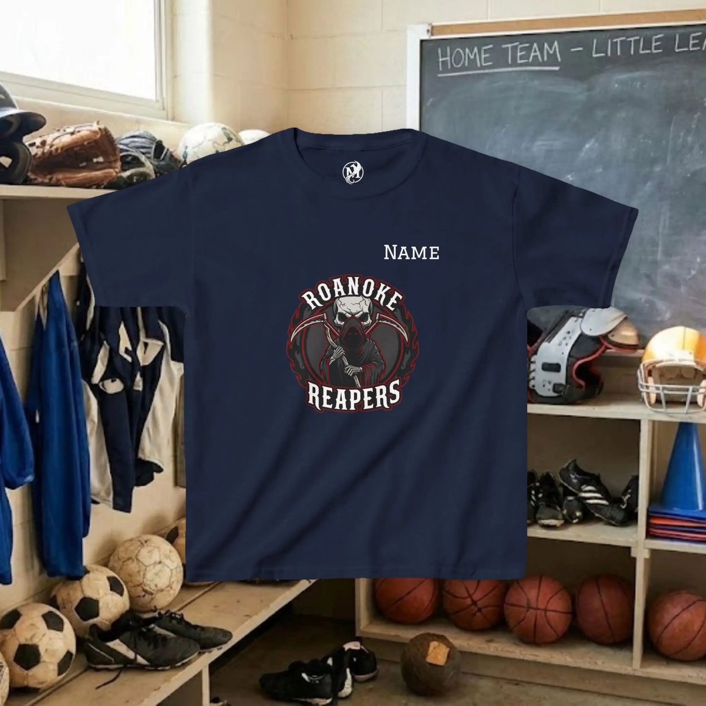 Custom Team Youth T-Shirt – Center Chest Team Logo & Name (DryBlend)