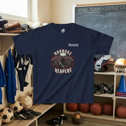 Custom Team Youth T-Shirt – Center Chest Team Logo & Name (DryBlend)