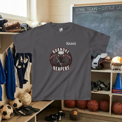 Custom Team Youth T-Shirt – Center Chest Team Logo & Name (DryBlend)