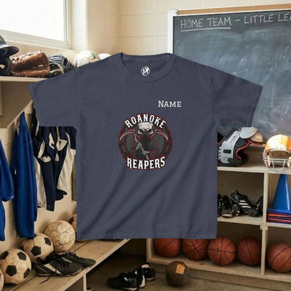 Custom Team Youth T-Shirt – Center Chest Team Logo & Name (DryBlend)