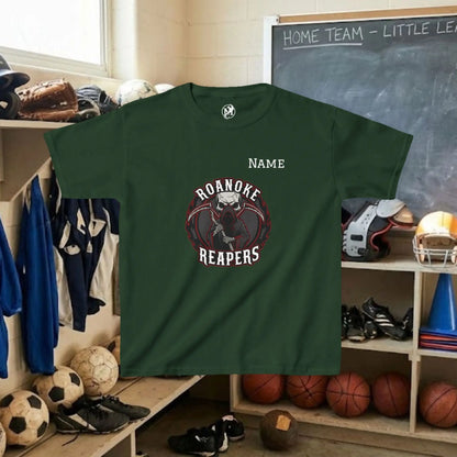 Custom Team Youth T-Shirt – Center Chest Team Logo & Name (DryBlend)