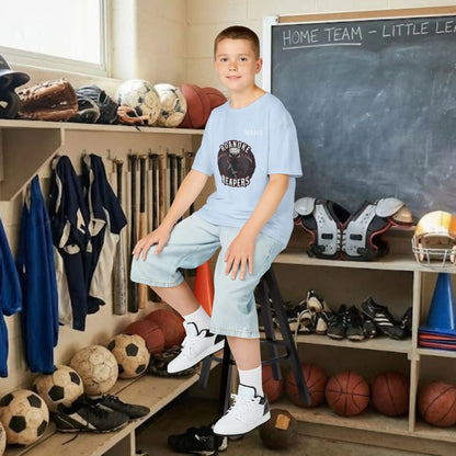 Custom Team Youth T-Shirt – Center Chest Team Logo & Name (DryBlend)