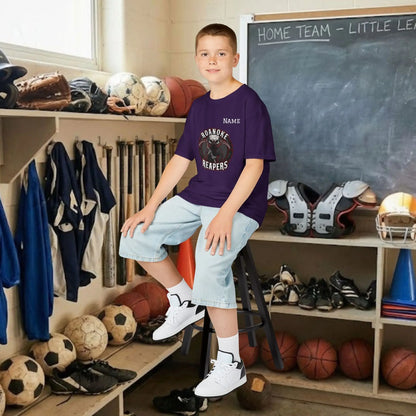 Custom Team Youth T-Shirt – Center Chest Team Logo & Name (DryBlend)