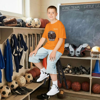 Custom Team Youth T-Shirt – Center Chest Team Logo & Name (DryBlend)