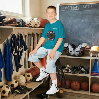 Custom Team Youth T-Shirt – Center Chest Team Logo & Name (DryBlend)