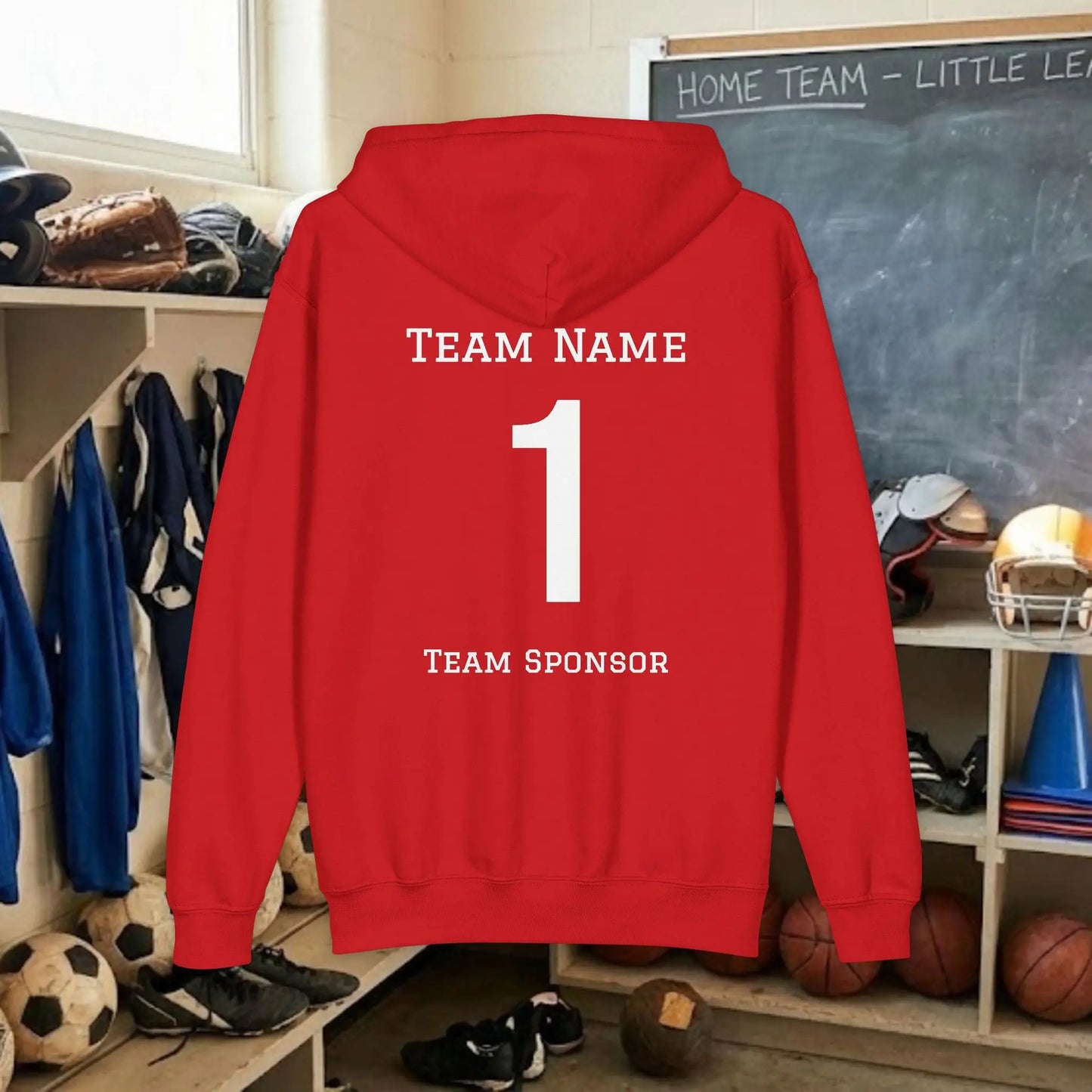 Custom Team Youth Zip Up Hoodie – Left Chest Logo (Gildan Heavy Blend)