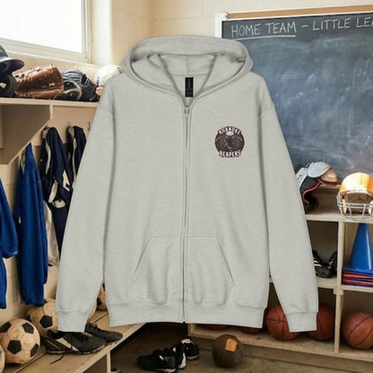 Custom Team Youth Zip Up Hoodie – Left Chest Logo (Gildan Heavy Blend)