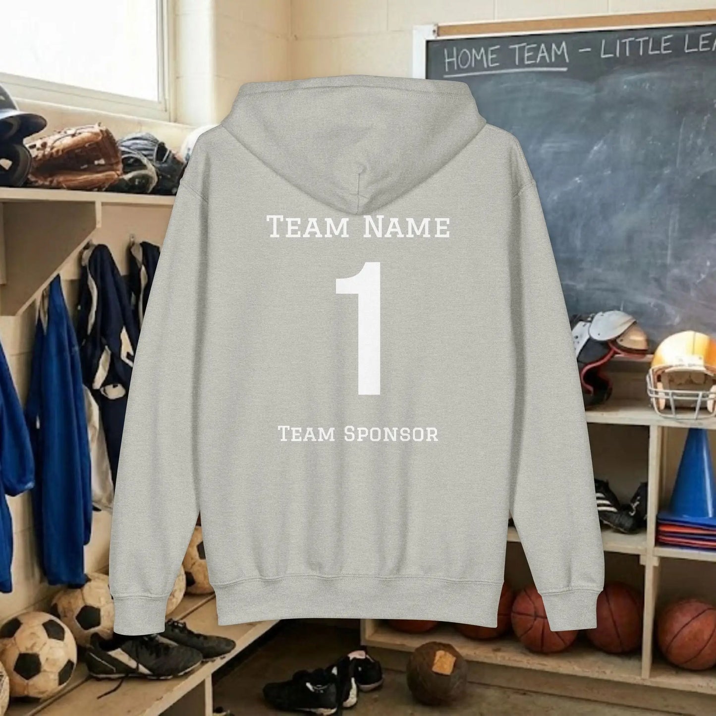 Custom Team Youth Zip Up Hoodie – Right Chest Logo (Gildan Heavy Blend)