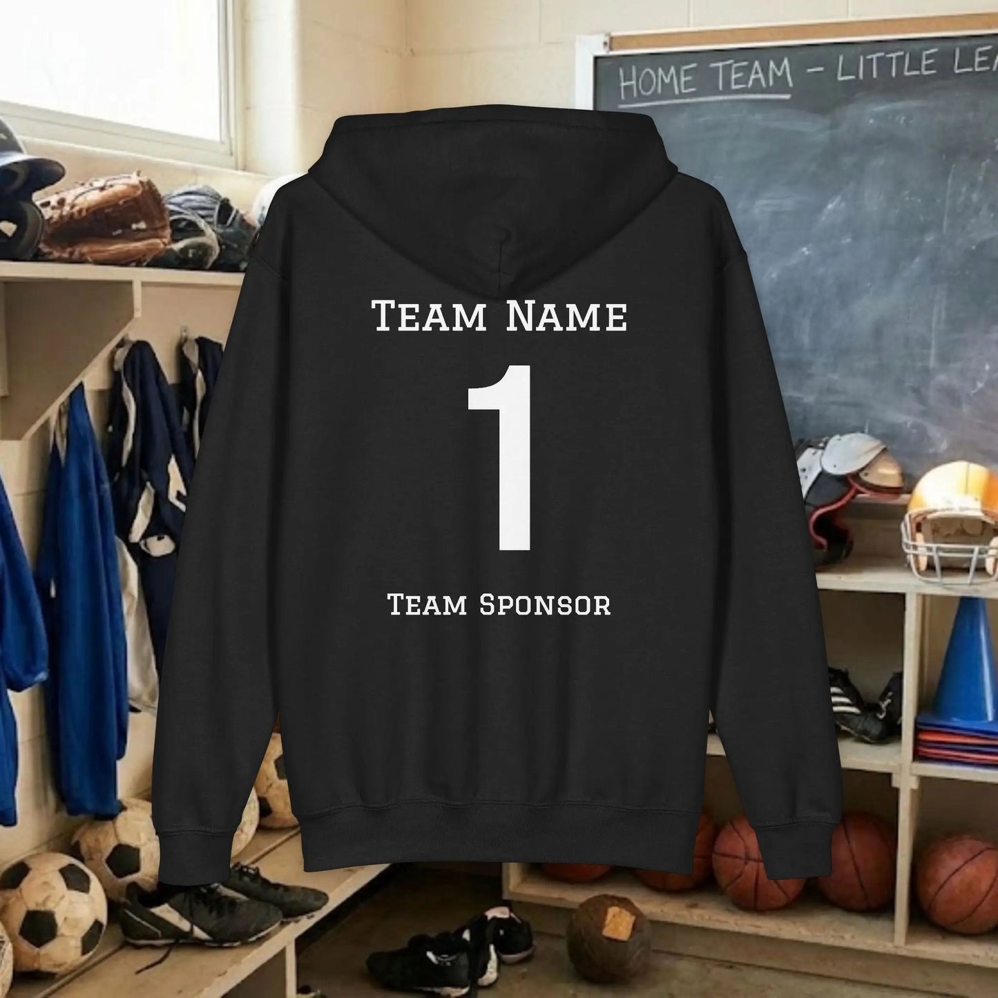 Custom Team Youth Zip Up Hoodie – Right Chest Logo (Gildan Heavy Blend)