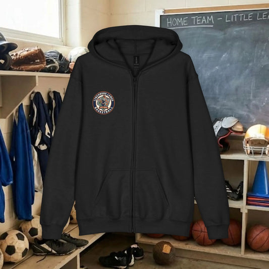 Custom Team Youth Zip Up Hoodie – Right Chest Logo (Gildan Heavy Blend)