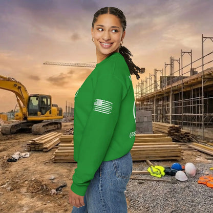 Custom Workwear Crewneck Sweatshirt – Left Chest Logo & Name (Gildan Heavy Blend)