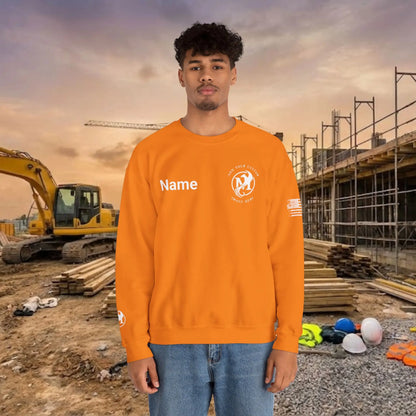 Custom Workwear Crewneck Sweatshirt – Left Chest Logo & Name (Gildan Heavy Blend)