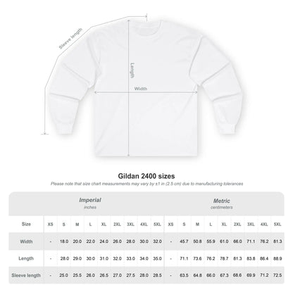 Custom Workwear Long Sleeve T-Shirt - Center Chest Logo & Crew Name (Ultra Cotton)