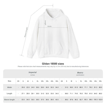 Custom Workwear Pull Over Hoodie – Center Chest Company Logo & Name (Gildan Heavy Blend)