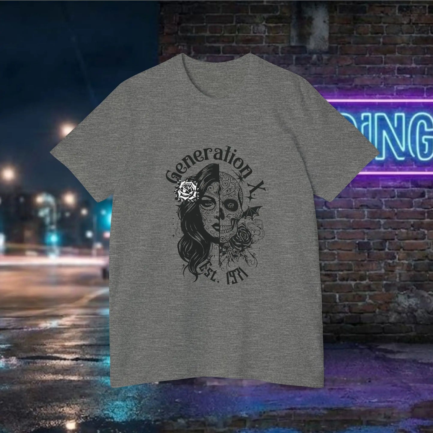 Day of the Dead Skull Girl Graphic T-Shirt