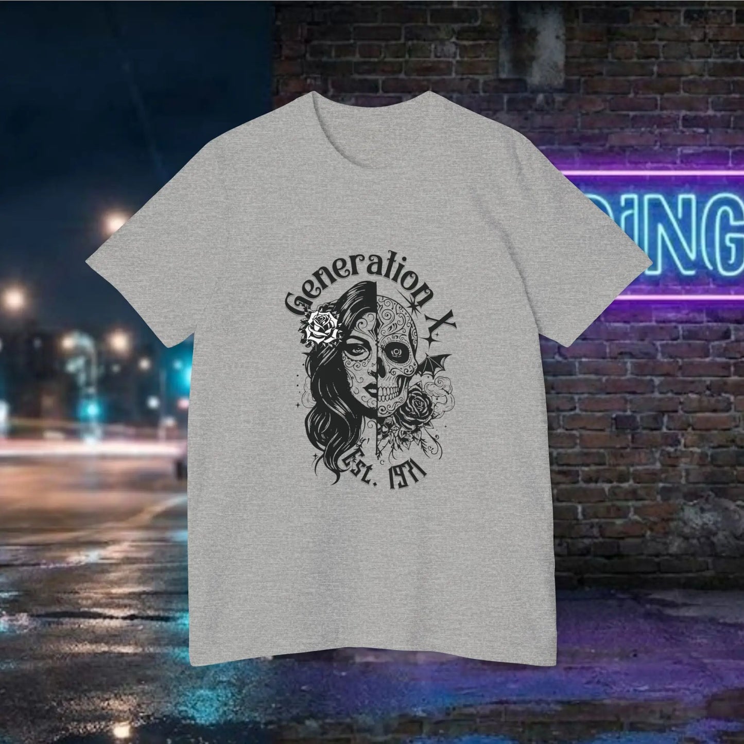 Day of the Dead Skull Girl Graphic T-Shirt