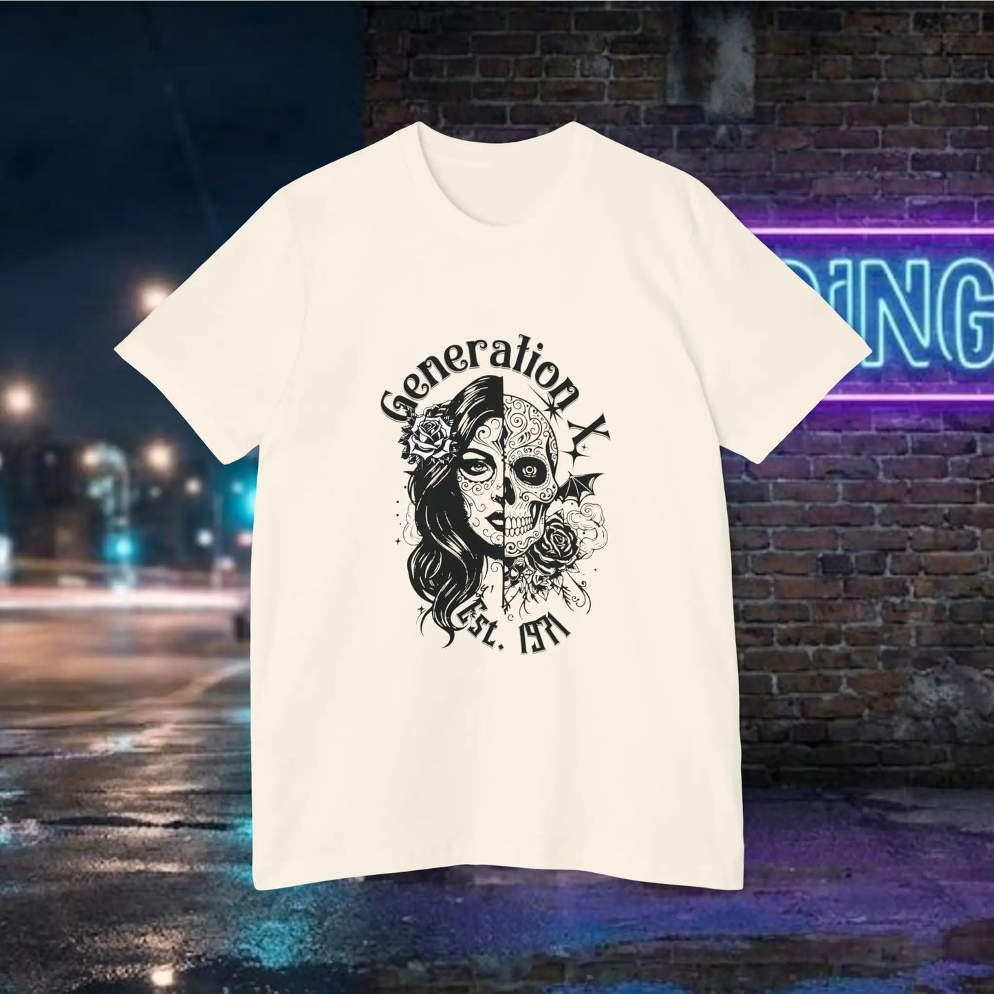 Day of the Dead Skull Girl Graphic T-Shirt