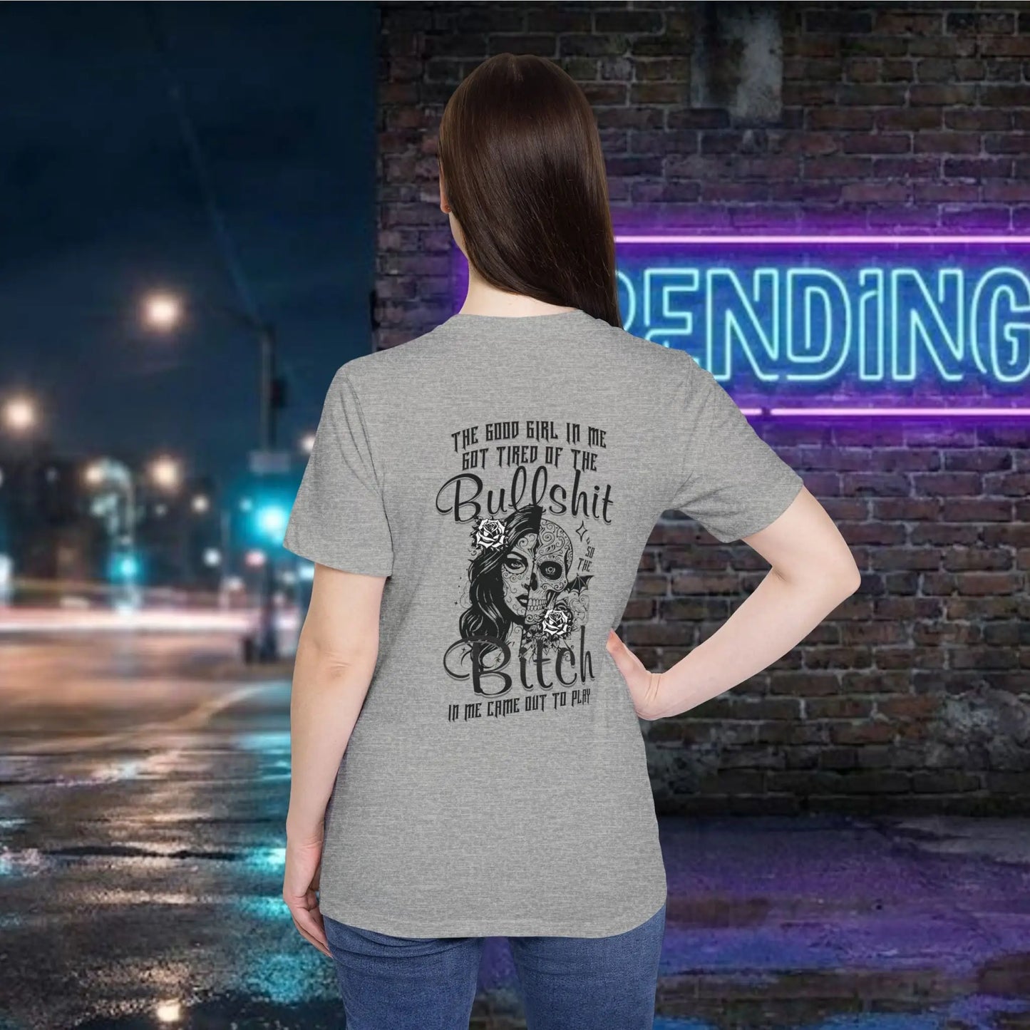 Day of the Dead Skull Girl Graphic T-Shirt