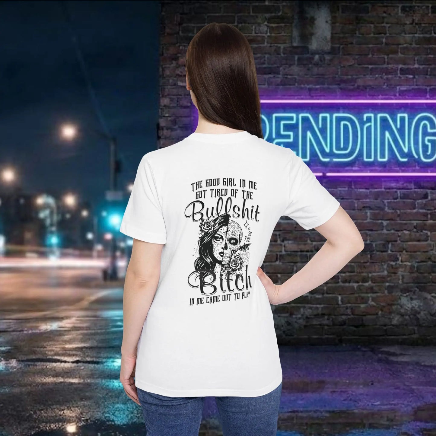 Day of the Dead Skull Girl Graphic T-Shirt