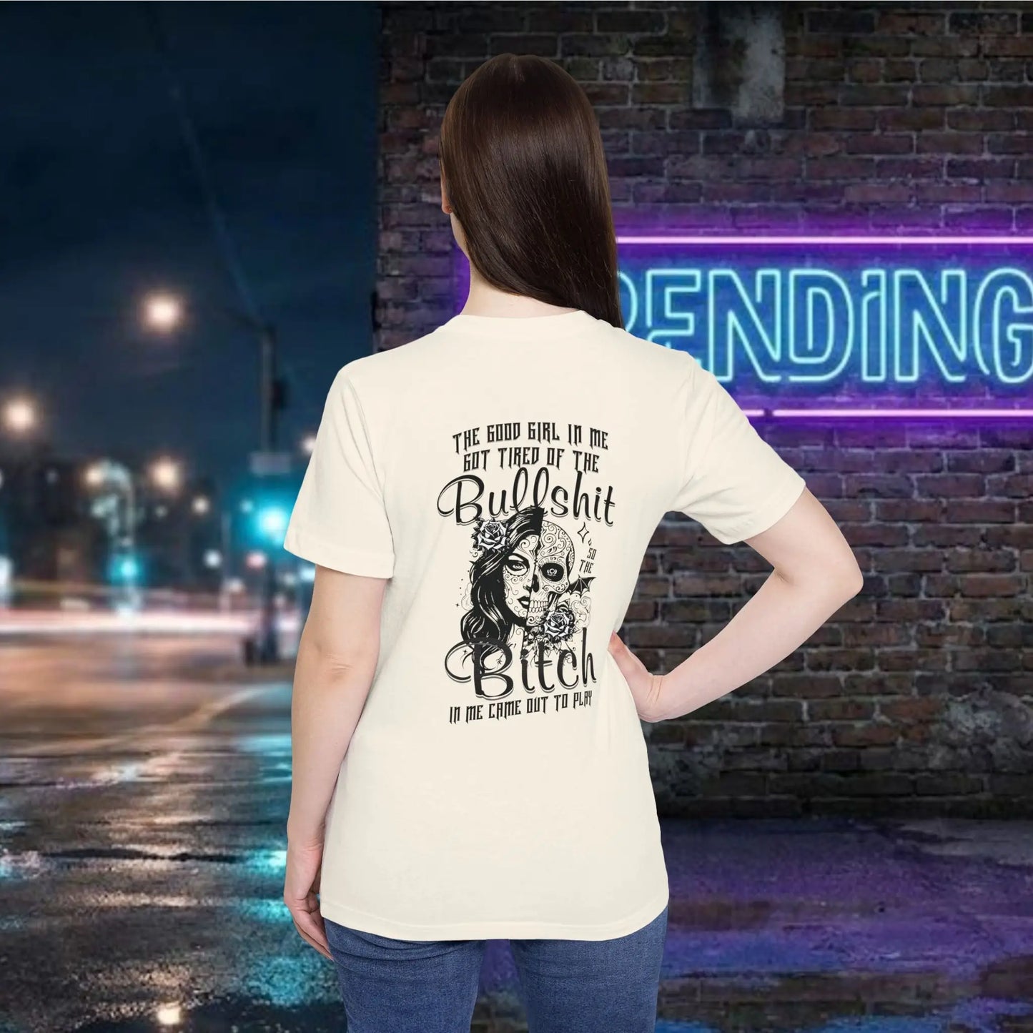 Day of the Dead Skull Girl Graphic T-Shirt