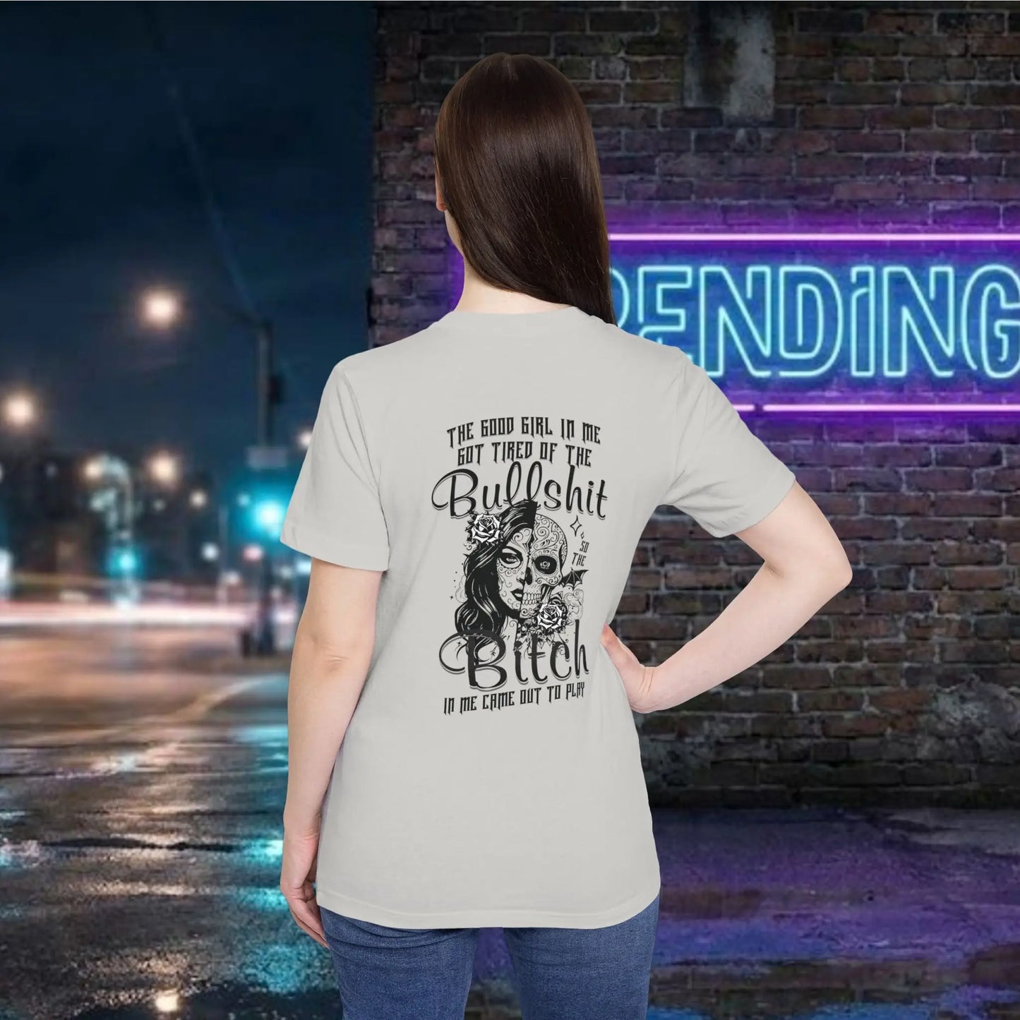 Day of the Dead Skull Girl Graphic T-Shirt