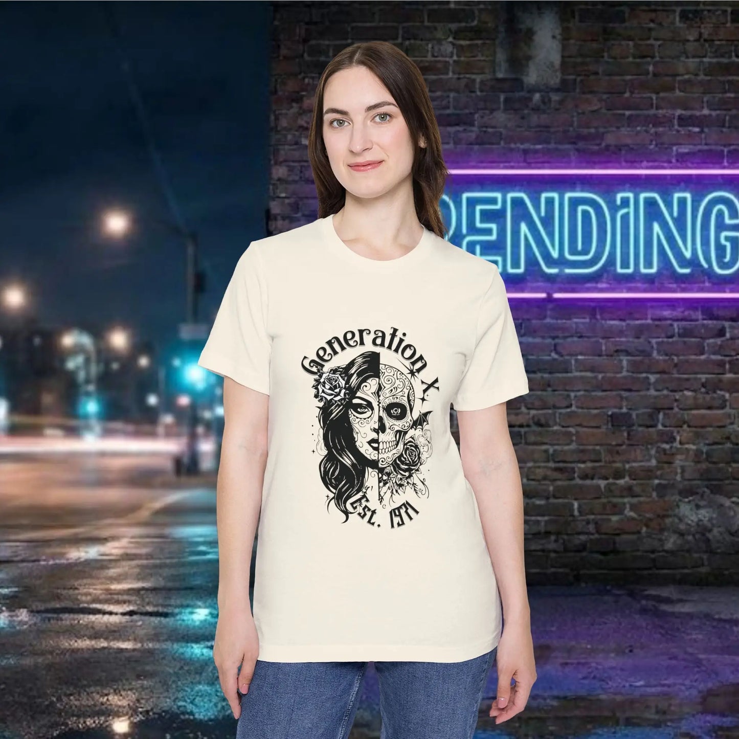 Day of the Dead Skull Girl Graphic T-Shirt