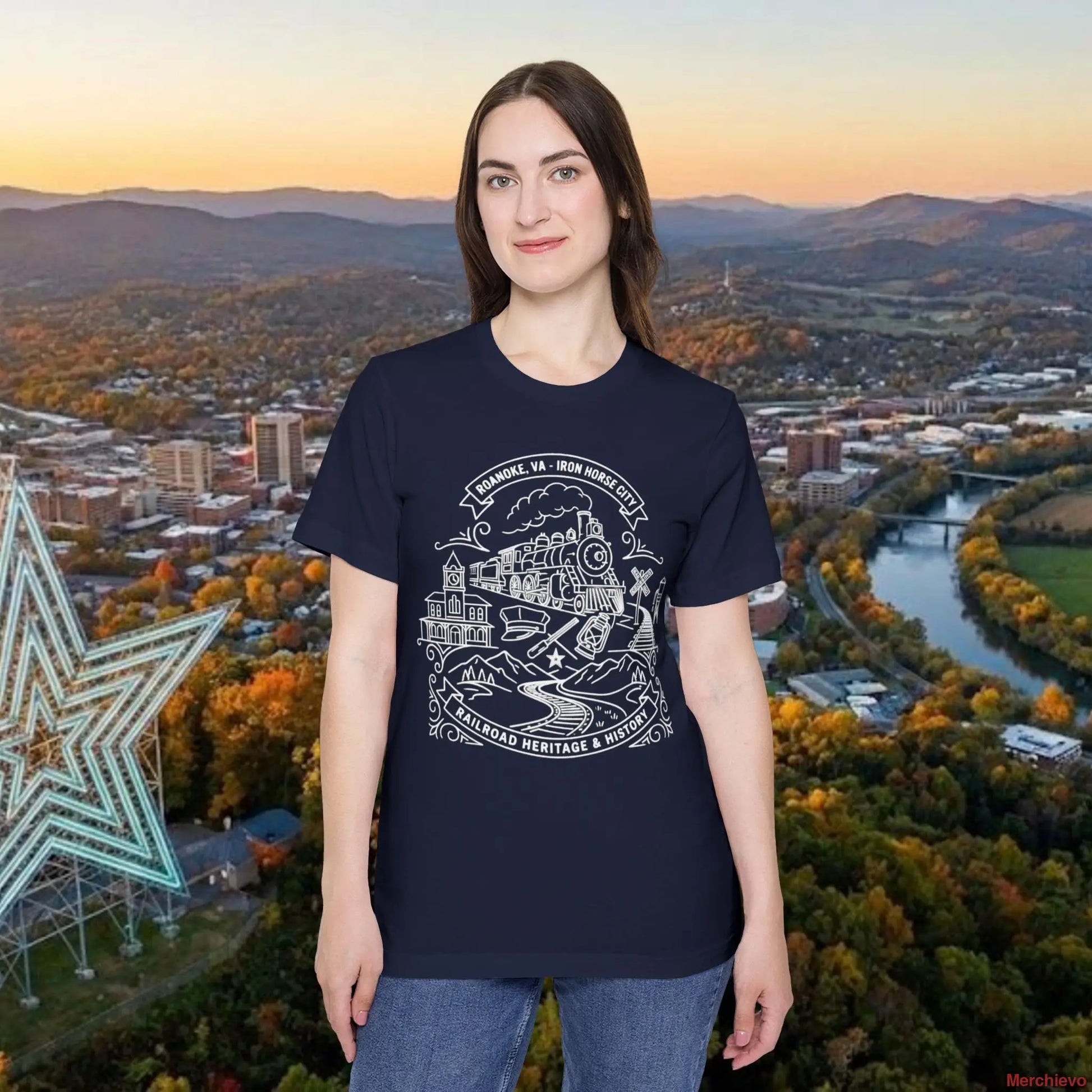 Heritage Scenic T-Shirt — Rail Road Heritage & History Graphic Tee T-Shirt