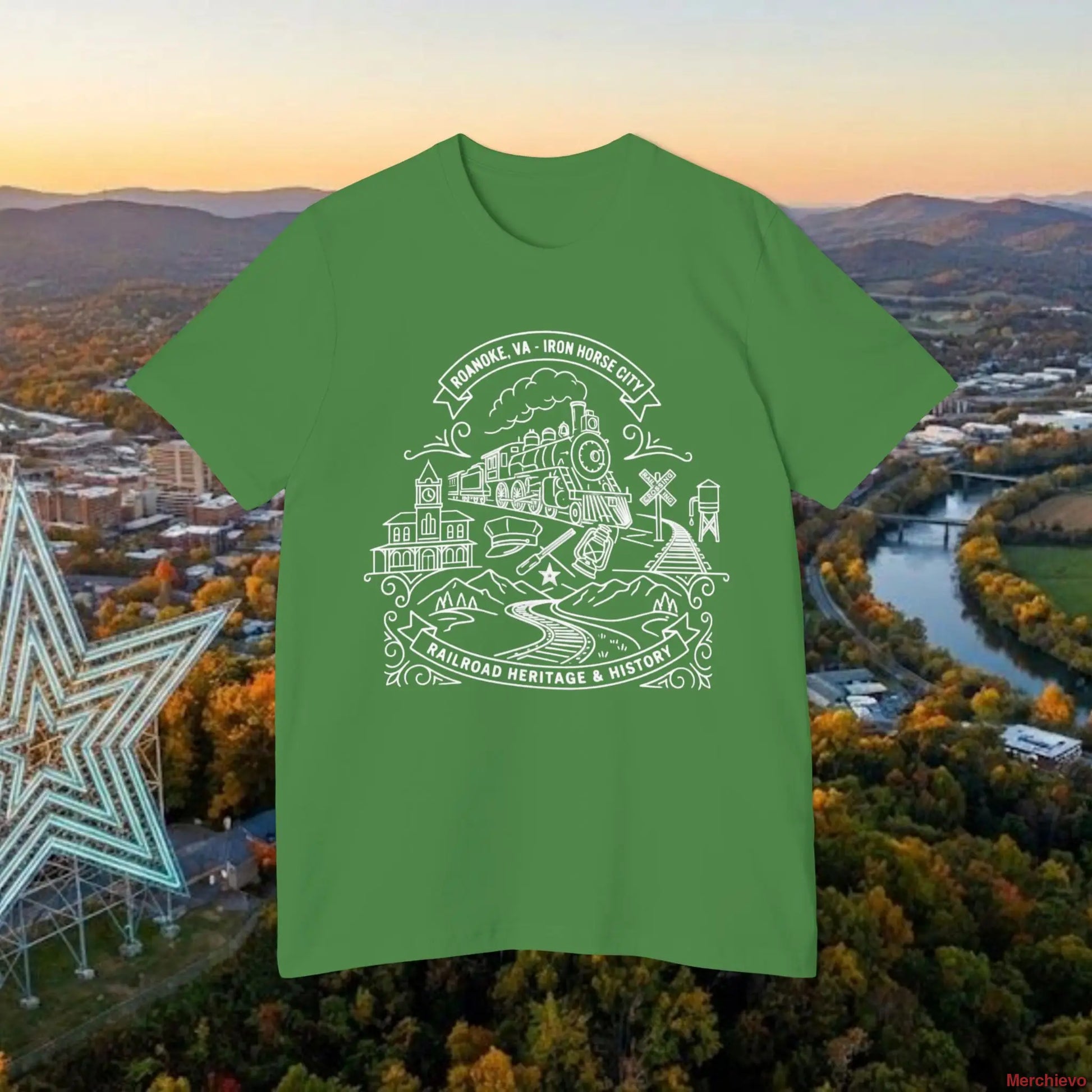 Heritage Scenic T-Shirt — Rail Road Heritage & History Graphic Tee T-Shirt