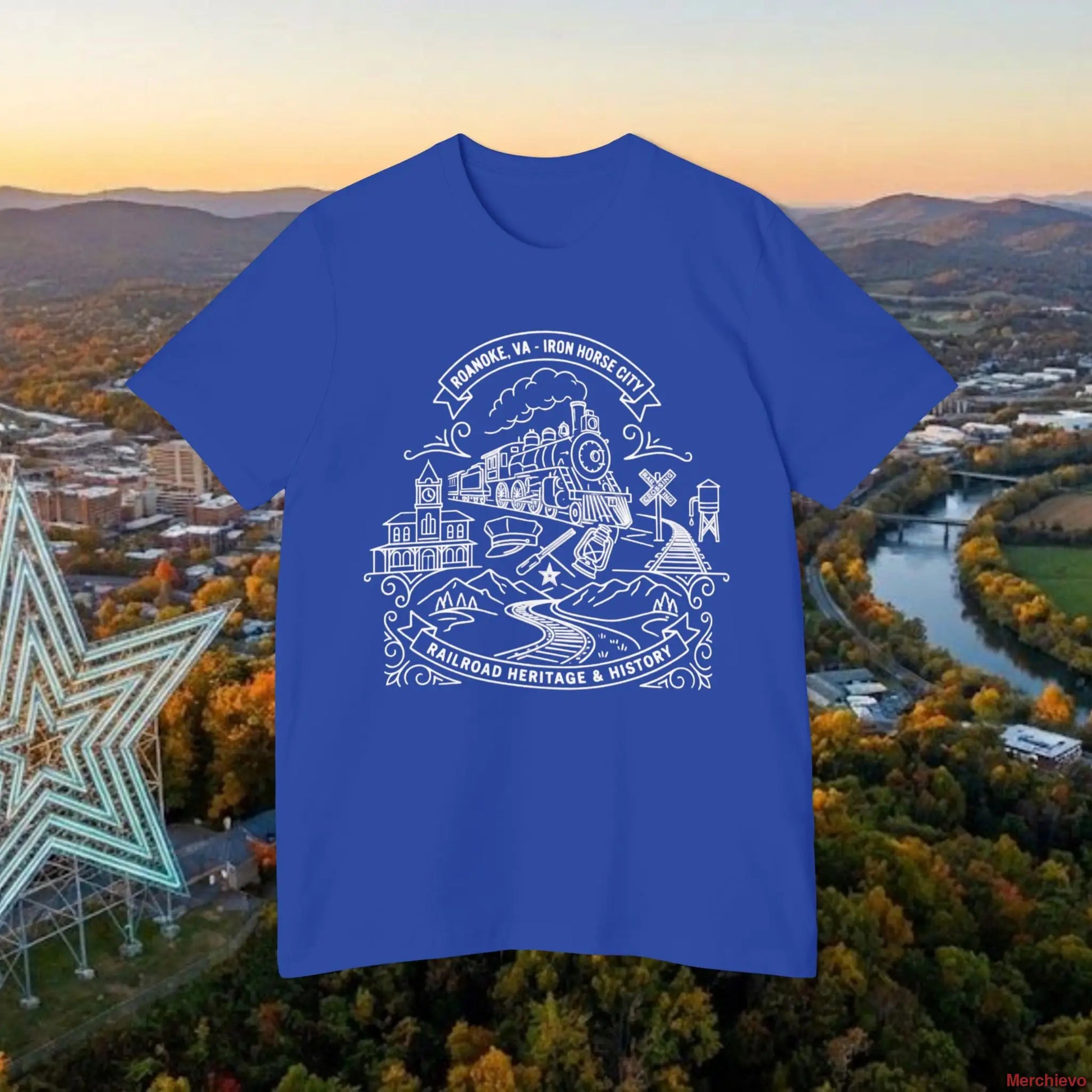 Heritage Scenic T-Shirt — Rail Road Heritage & History Graphic Tee T-Shirt